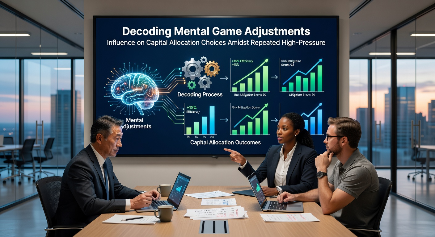 Graph showing capital allocation shifts under repeated pressure with mental game interventions
