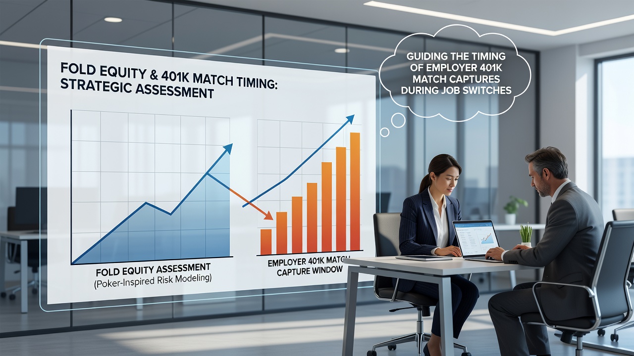 Spreadsheet showing 401k match projections and job offer comparisons for tech professionals navigating career moves